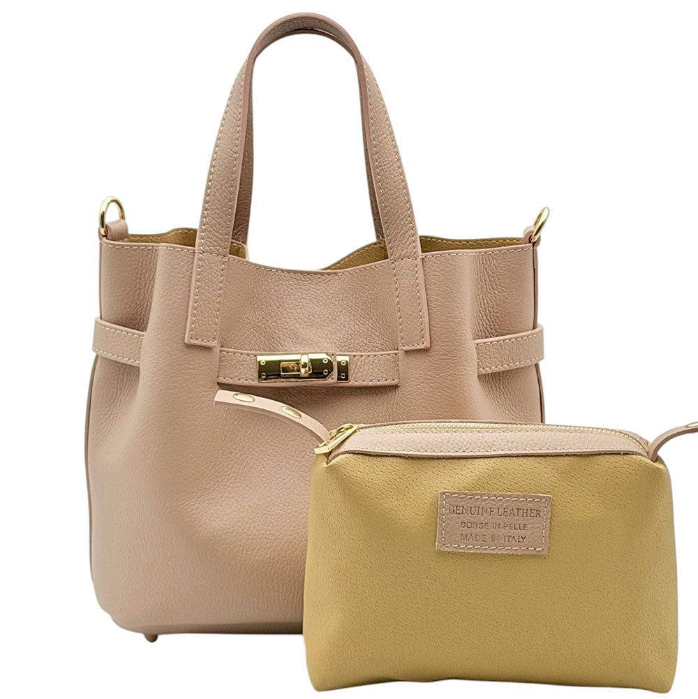 Velmira Italian Cow Leather Tote Bag - Made In Italy