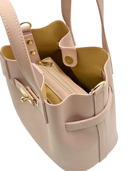 Velmira Italian Cow Leather Tote Bag - Made In Italy