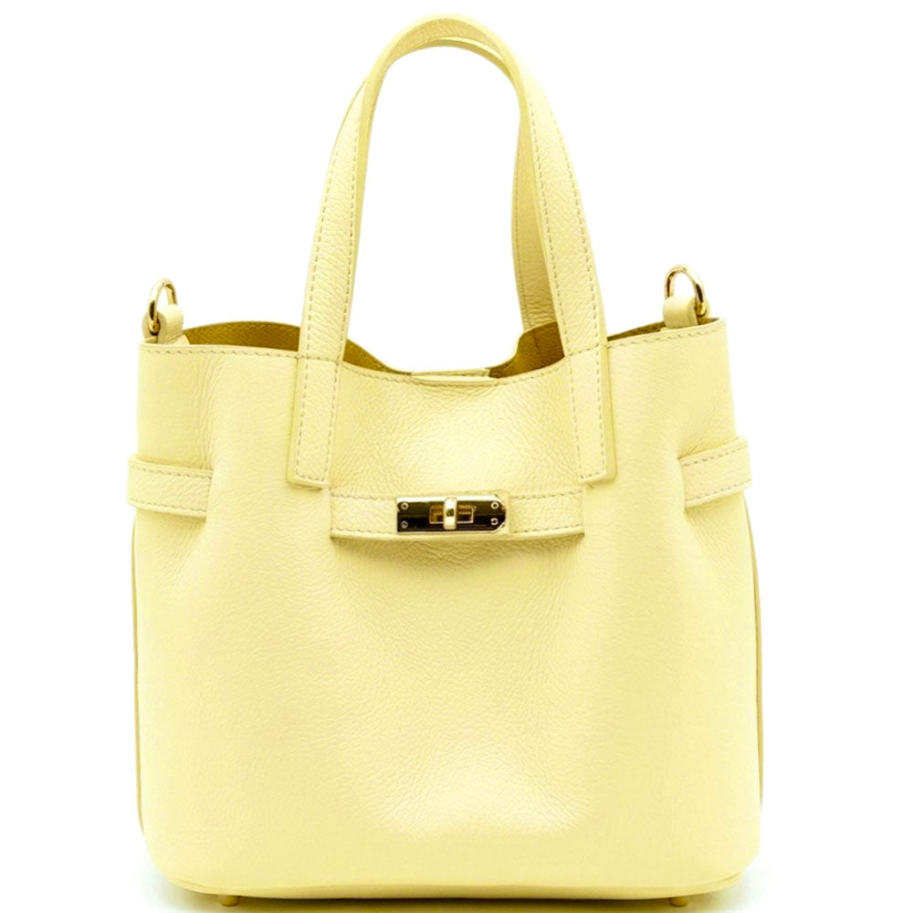 Velmira Italian Cow Leather Tote Bag - Made In Italy