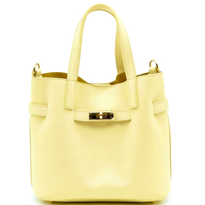 Velmira Italian Cow Leather Tote Bag - Made In Italy