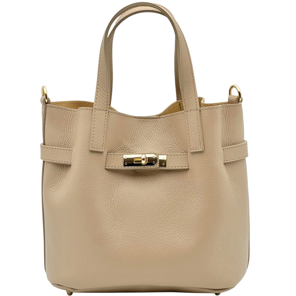 Velmira Italian Cow Leather Tote Bag - Made In Italy