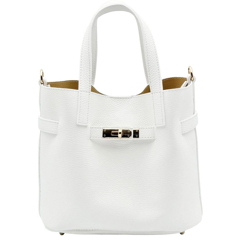 Velmira Italian Cow Leather Tote Bag - Made In Italy