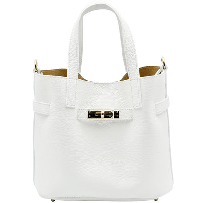 Velmira Italian Cow Leather Tote Bag - Made In Italy