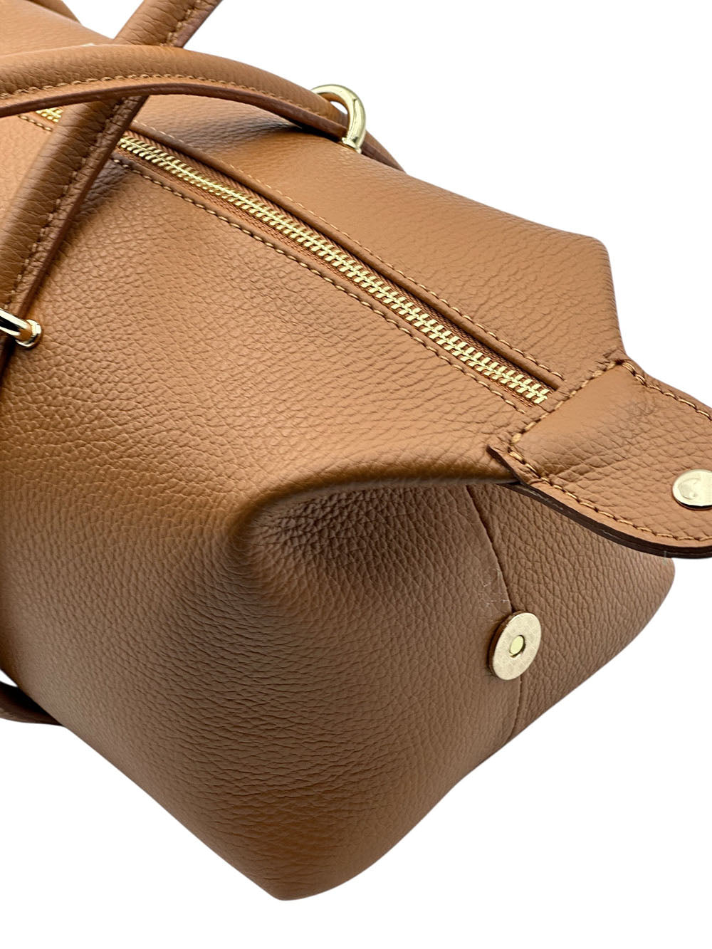 Virelia Italian Cow Leather Cylindrical Shoulder Bag - Made In Italy