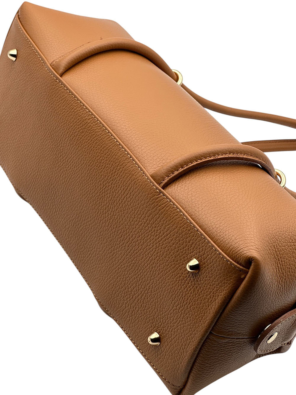 Virelia Italian Cow Leather Cylindrical Shoulder Bag - Made In Italy