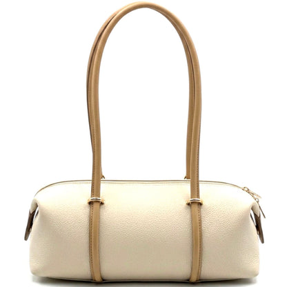 Virelia Italian Cow Leather Cylindrical Shoulder Bag - Made In Italy