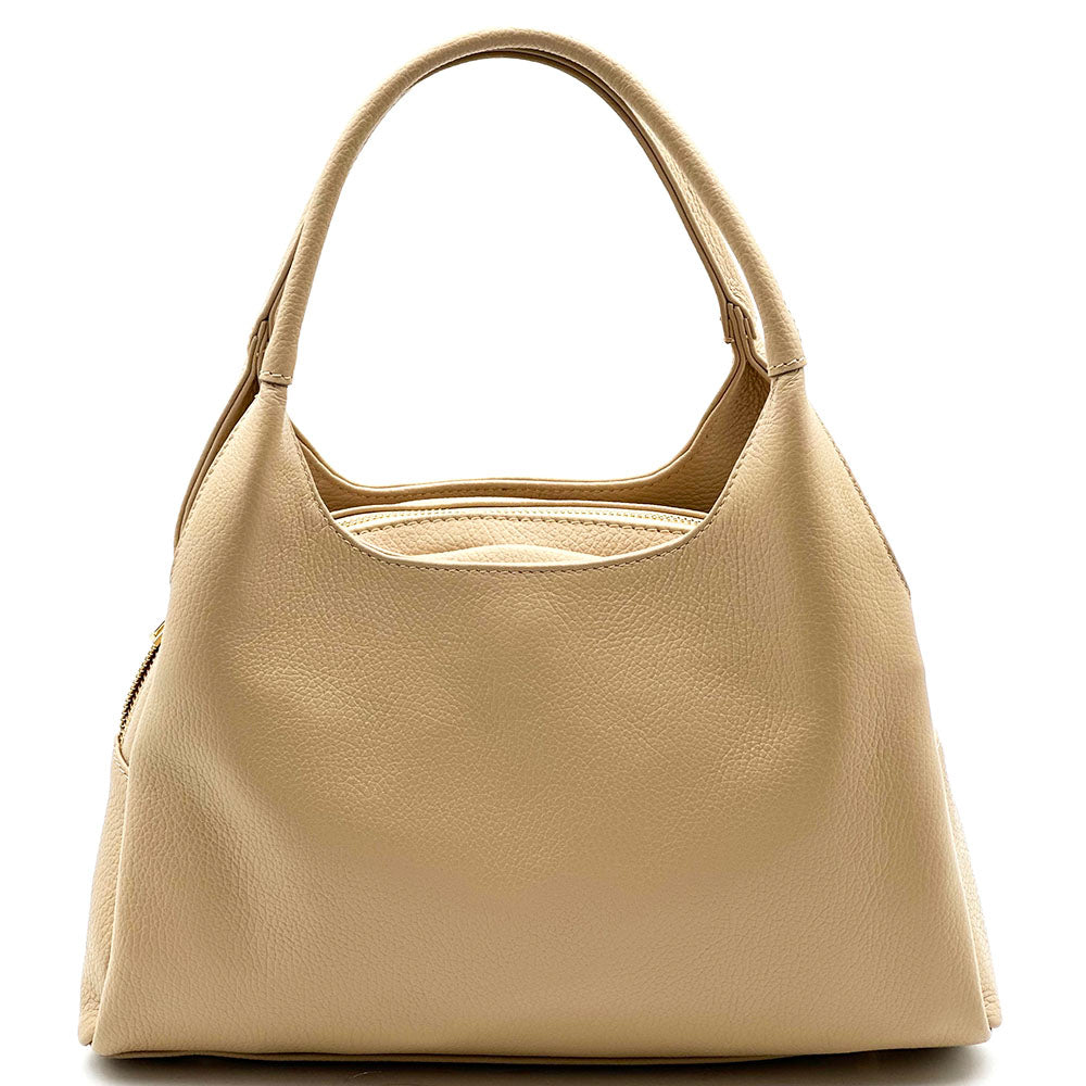 Giulia Italian Cow Leather Shoulder &amp; Crossbody Handbag - Made In Italy