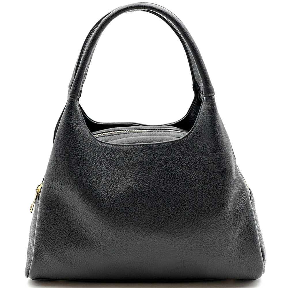 Giulia Italian Cow Leather Shoulder &amp; Crossbody Handbag - Made In Italy