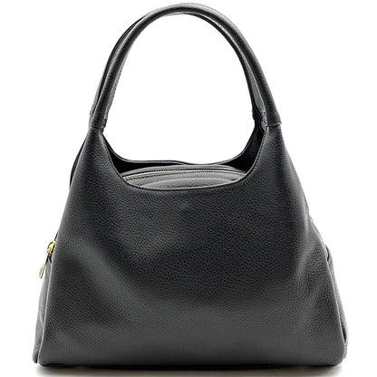 Giulia Italian Cow Leather Shoulder &amp; Crossbody Handbag - Made In Italy