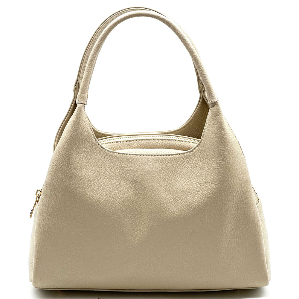Giulia Italian Cow Leather Shoulder &amp; Crossbody Handbag - Made In Italy