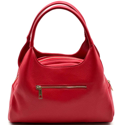 Giulia Italian Cow Leather Shoulder &amp; Crossbody Handbag - Made In Italy