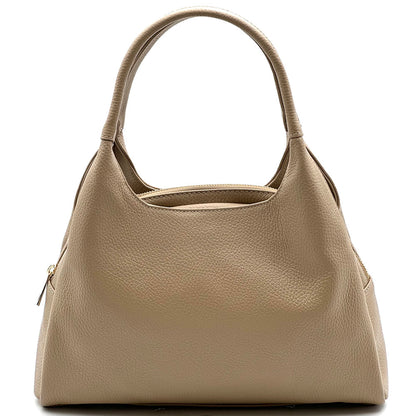Giulia Italian Cow Leather Shoulder &amp; Crossbody Handbag - Made In Italy