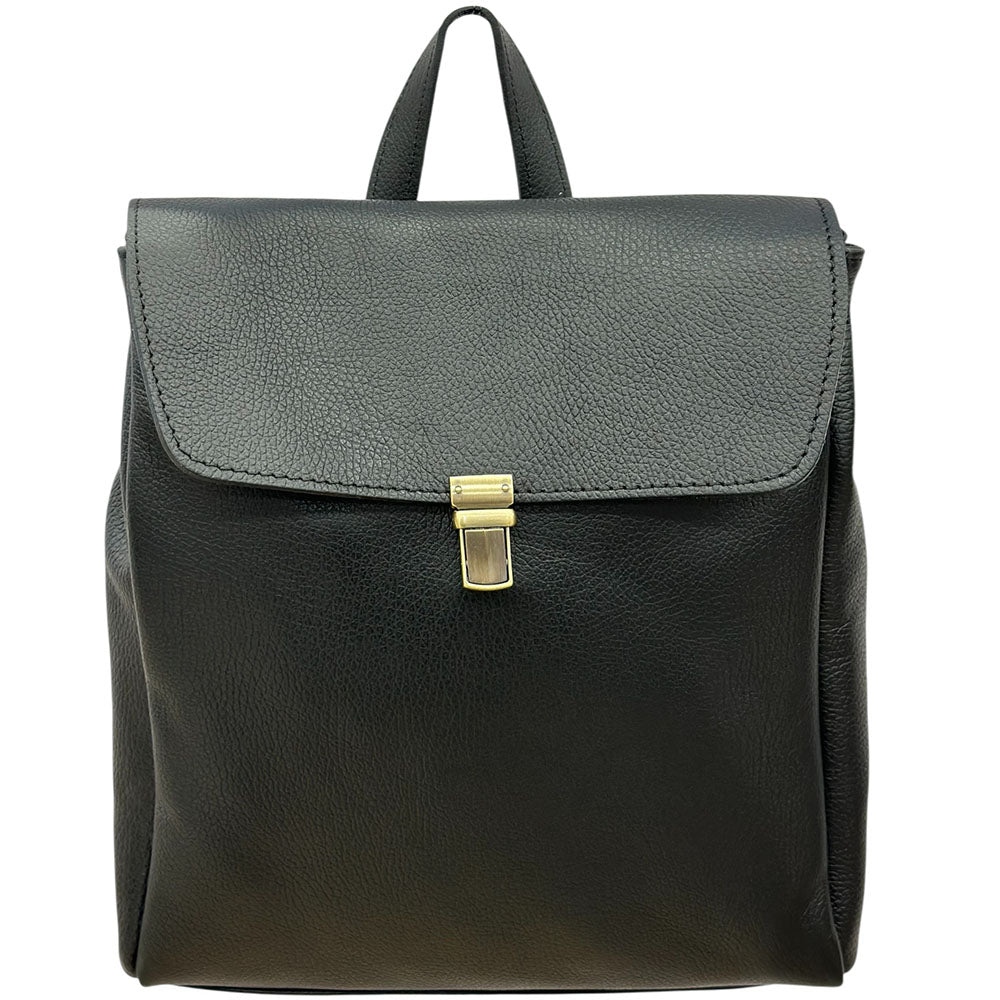 Michela Minimalist Italian Leather Backpack - Made In Italy