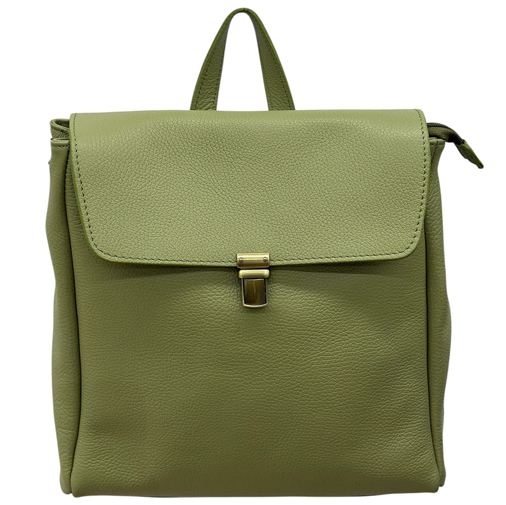 Michela Minimalist Italian Leather Backpack - Made In Italy