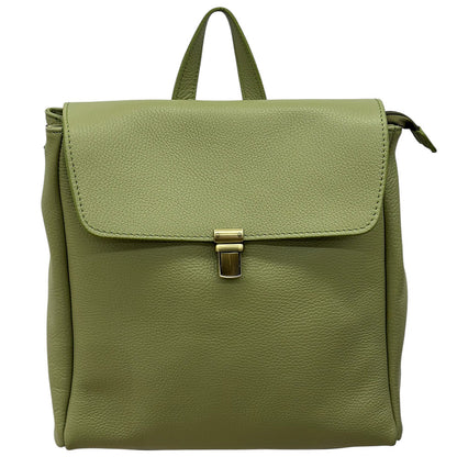 Michela Minimalist Italian Leather Backpack - Made In Italy
