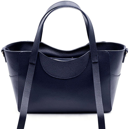 Serilda Italian Cow Leather Structured Shoulder Bag - Made In Italy