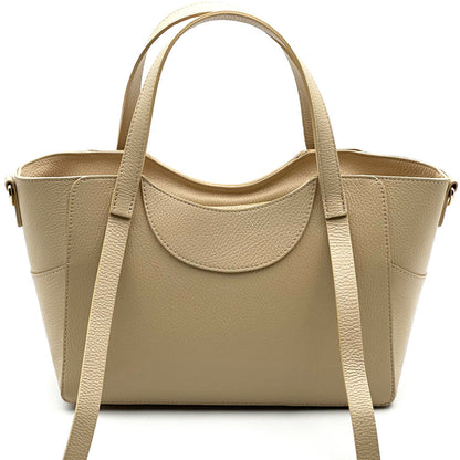 Serilda Italian Cow Leather Structured Shoulder Bag - Made In Italy