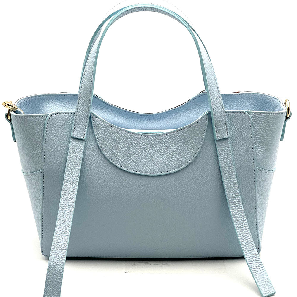 Serilda Italian Cow Leather Structured Shoulder Bag - Made In Italy