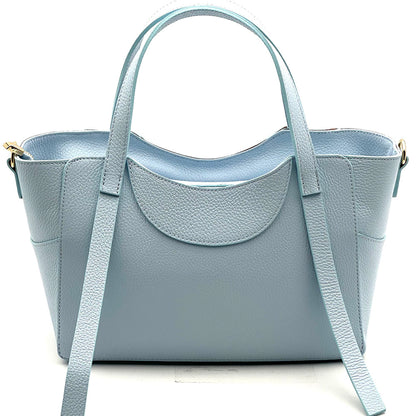 Serilda Italian Cow Leather Structured Shoulder Bag - Made In Italy