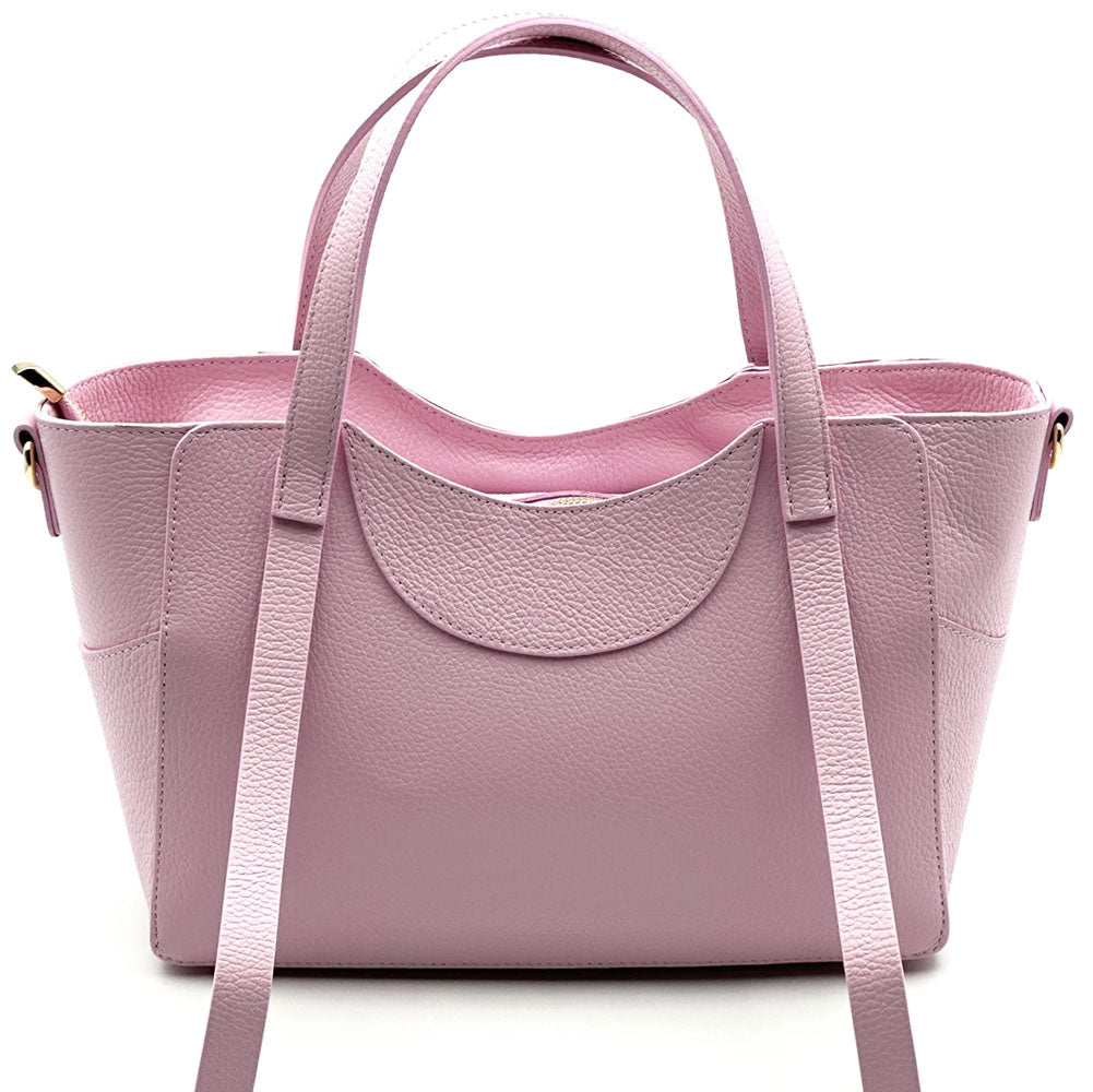 Serilda Italian Cow Leather Structured Shoulder Bag - Made In Italy