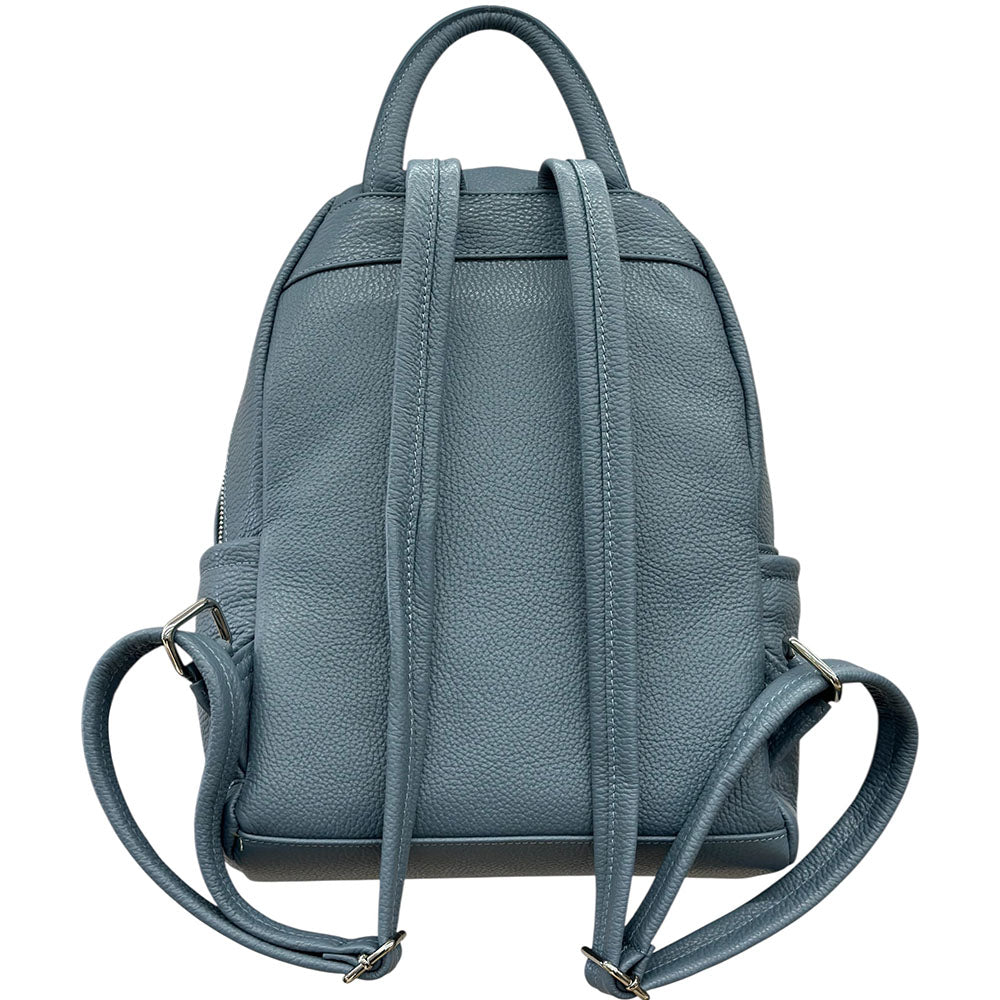 Carola Cow Leather Travel Backpack - Made In Italy