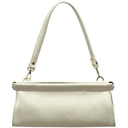 Eliora Italian Cow Leather Convertible Baguette Bag - Made In Italy