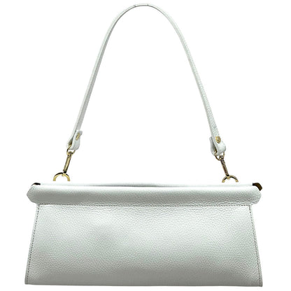 Eliora Italian Cow Leather Convertible Baguette Bag - Made In Italy