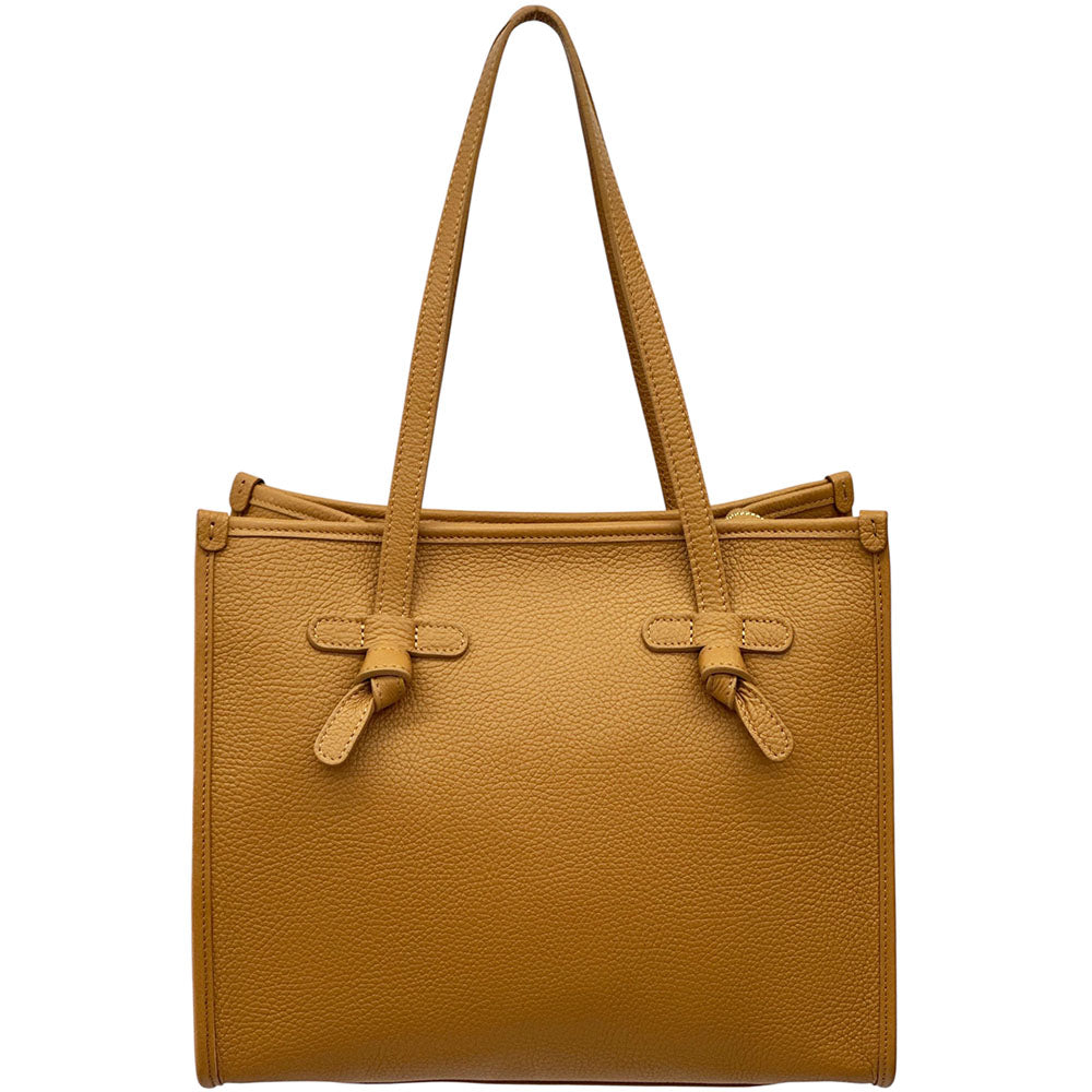 Lara Cow Leather Work Tote Bag - Made In Italy