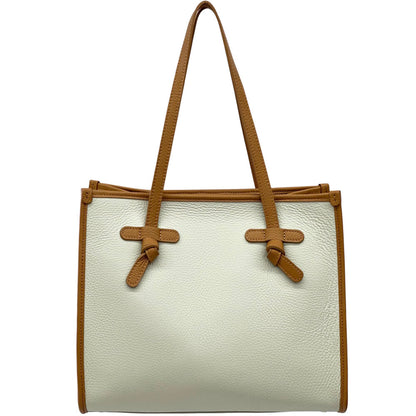 Lara Cow Leather Work Tote Bag - Made In Italy