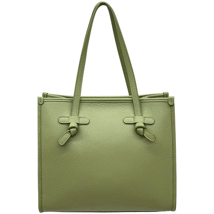 Lara Cow Leather Work Tote Bag - Made In Italy