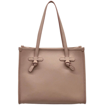 Lara Cow Leather Work Tote Bag - Made In Italy