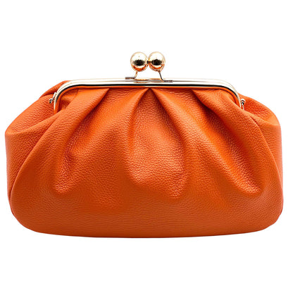 Brunella Frame Cow Leather Bag - Made In Italy