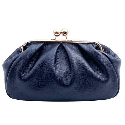 Brunella Frame Cow Leather Bag - Made In Italy