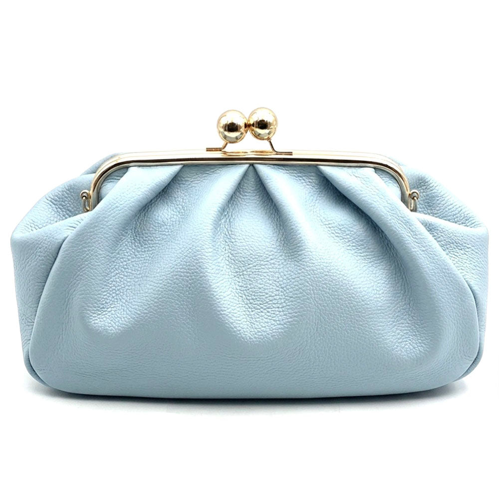 Brunella Frame Cow Leather Bag - Made In Italy