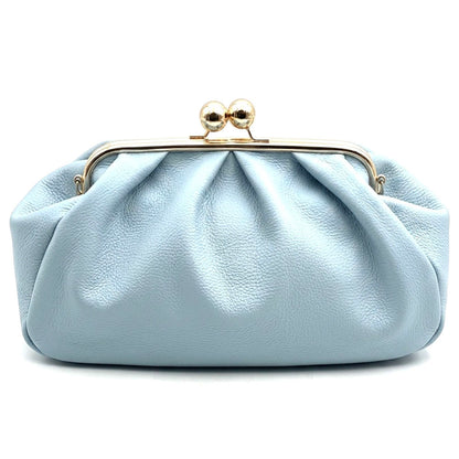 Brunella Frame Cow Leather Bag - Made In Italy
