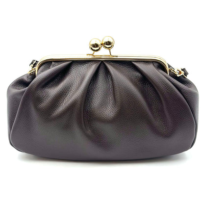 Brunella Frame Cow Leather Bag - Made In Italy