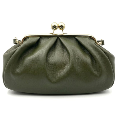 Brunella Frame Cow Leather Bag - Made In Italy