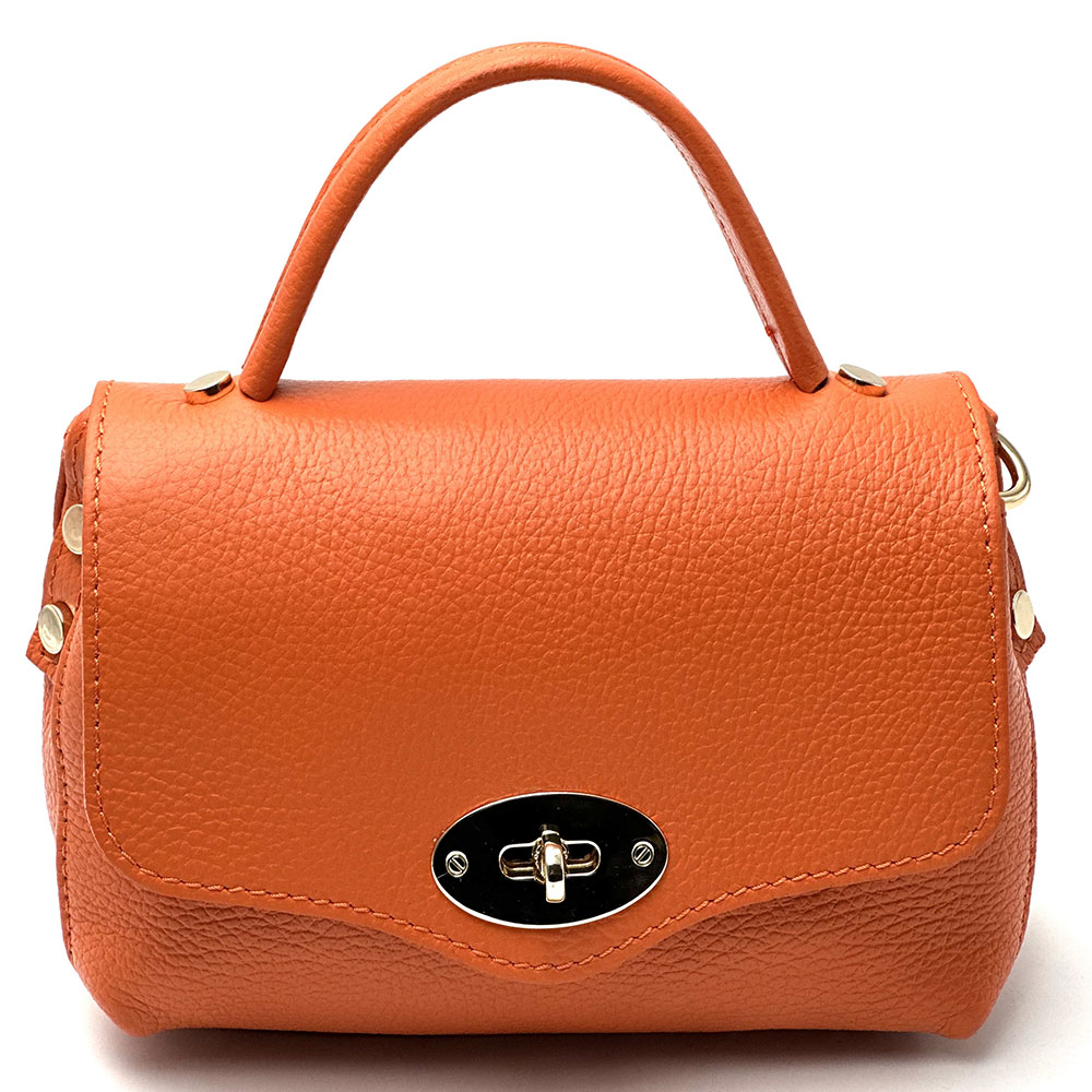 Venezia Cow Leather Top Handle Crossbody Bag - Made In Italy