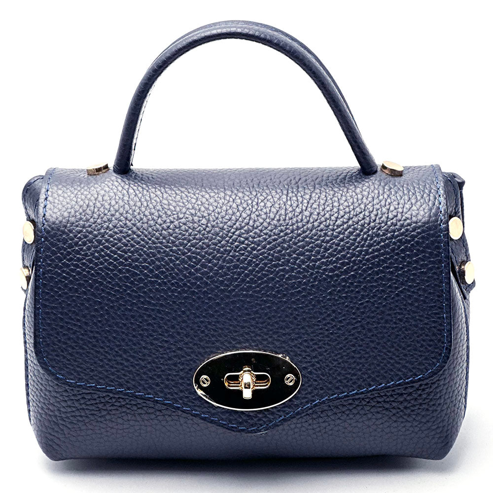 Venezia Cow Leather Top Handle Crossbody Bag - Made In Italy