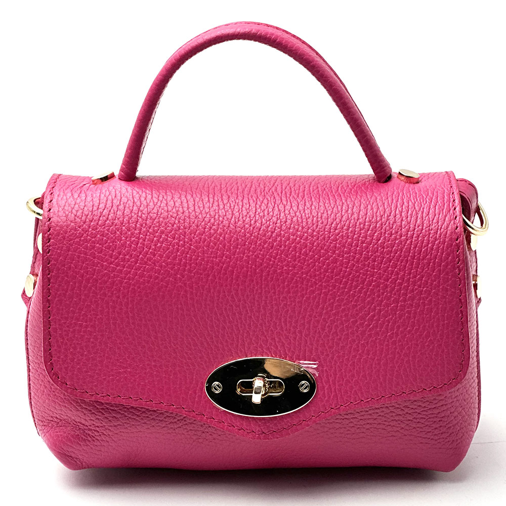 Venezia Cow Leather Top Handle Crossbody Bag - Made In Italy