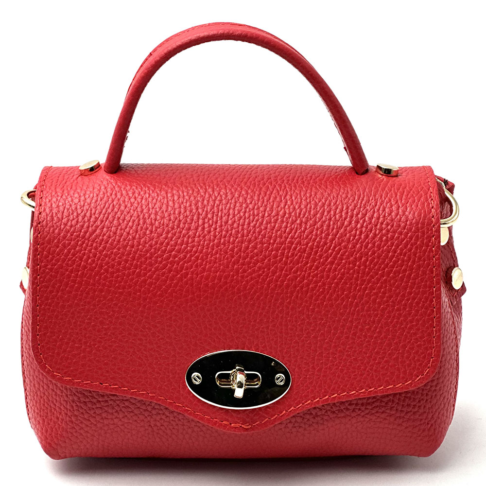 Venezia Cow Leather Top Handle Crossbody Bag - Made In Italy