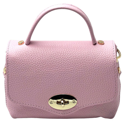 Venezia Cow Leather Top Handle Crossbody Bag - Made In Italy