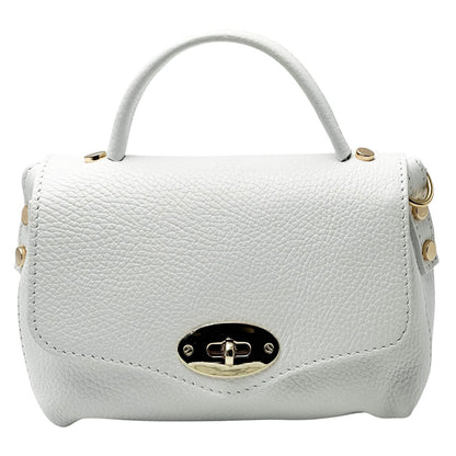 Venezia Cow Leather Top Handle Crossbody Bag - Made In Italy