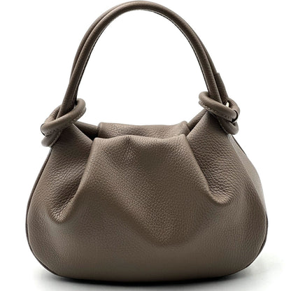 Renata Soft Leather Shoulder Bag - Made In Italy