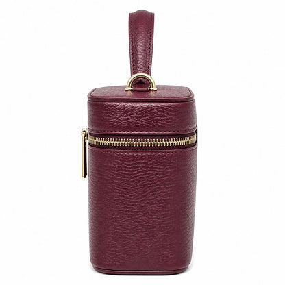 Marzia Structured Leather Vanity &amp; Crossbody Bag - Made In Italy