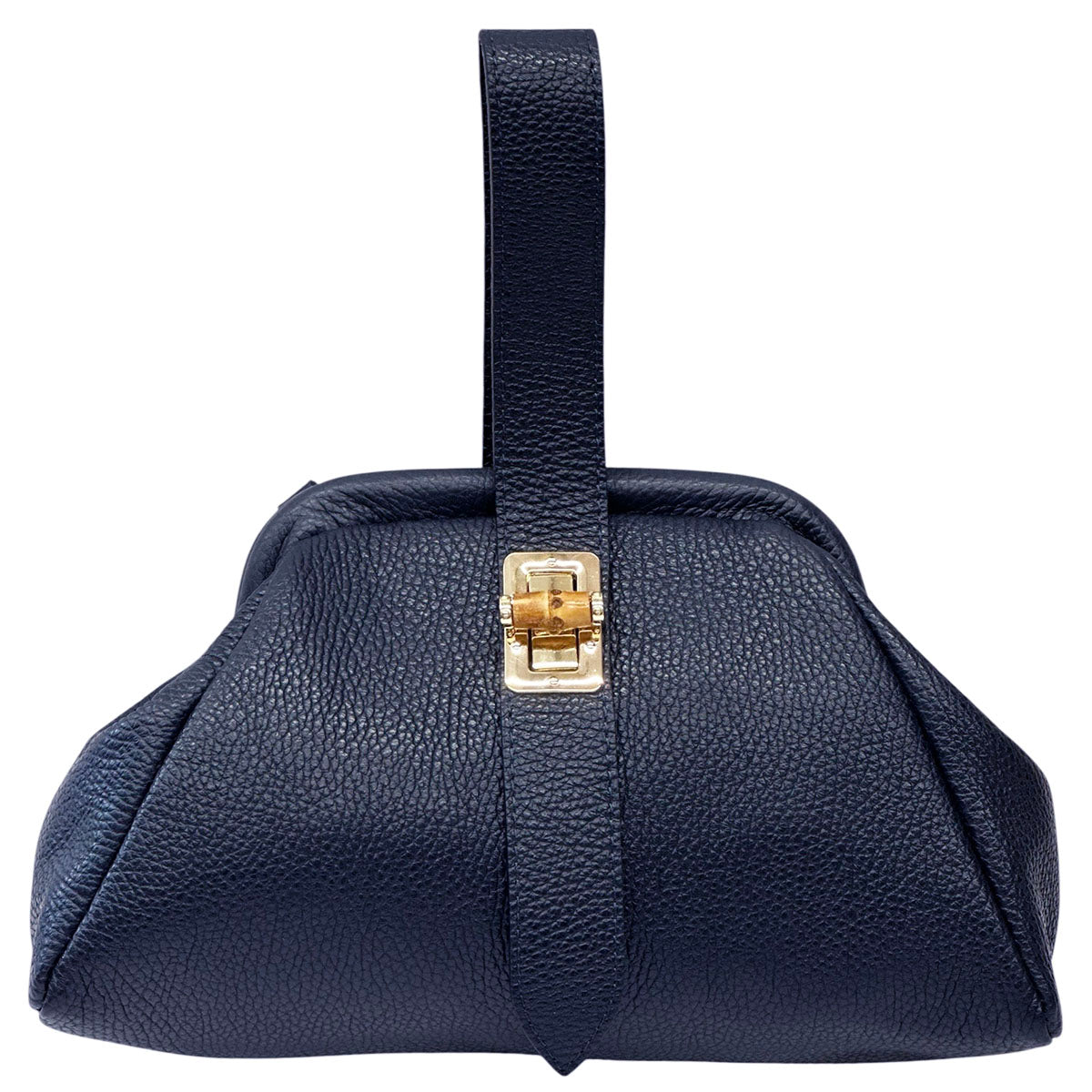 Lavinia Italian Leather Frame Shoulder Bag - Made In Italy
