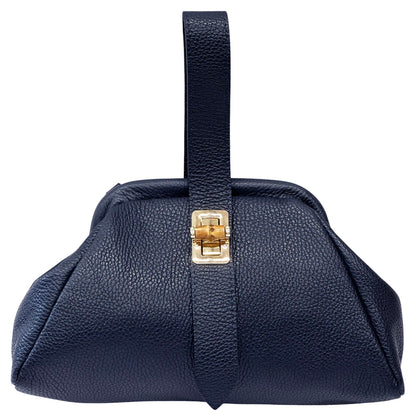 Lavinia Italian Leather Frame Shoulder Bag - Made In Italy