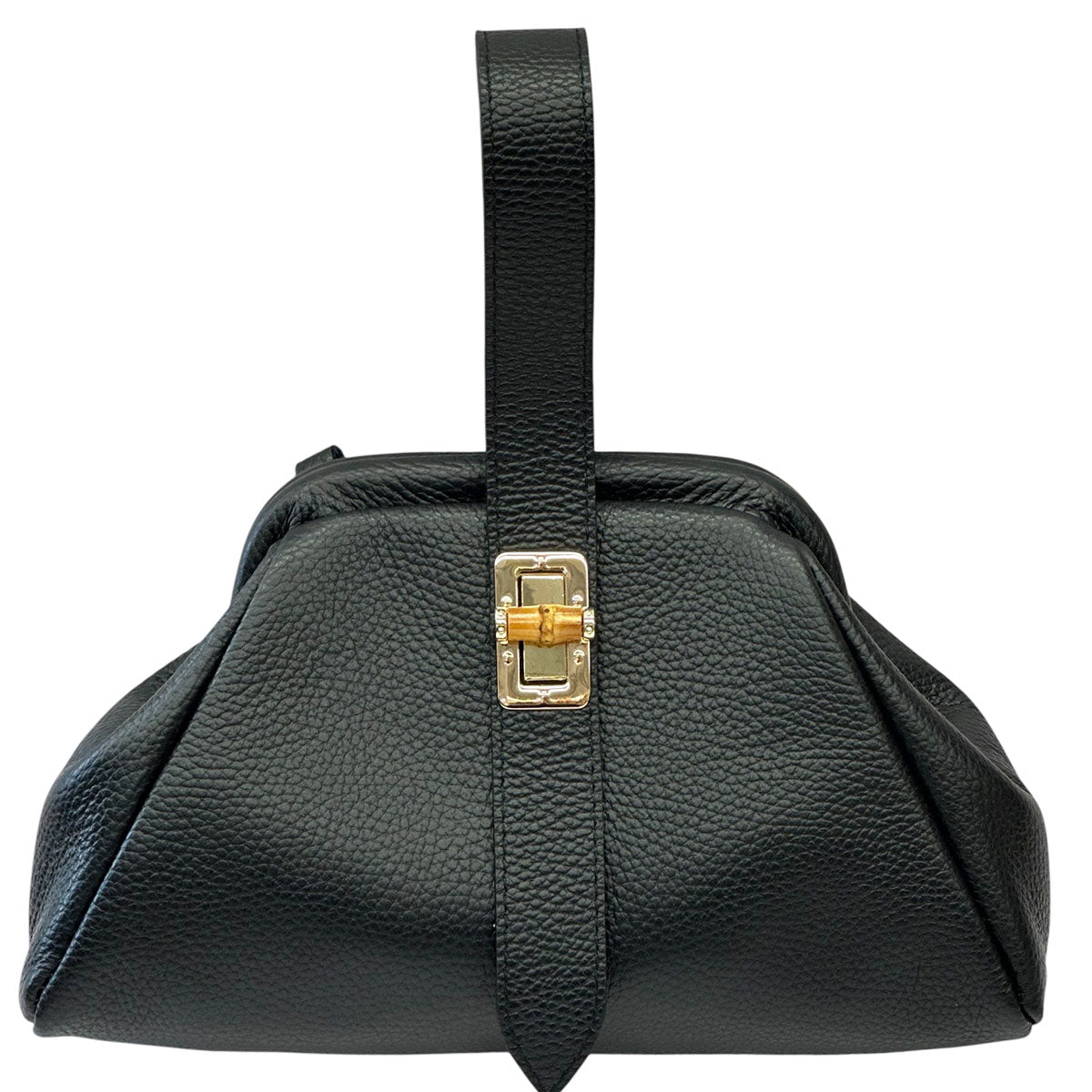 Lavinia Italian Leather Frame Shoulder Bag - Made In Italy