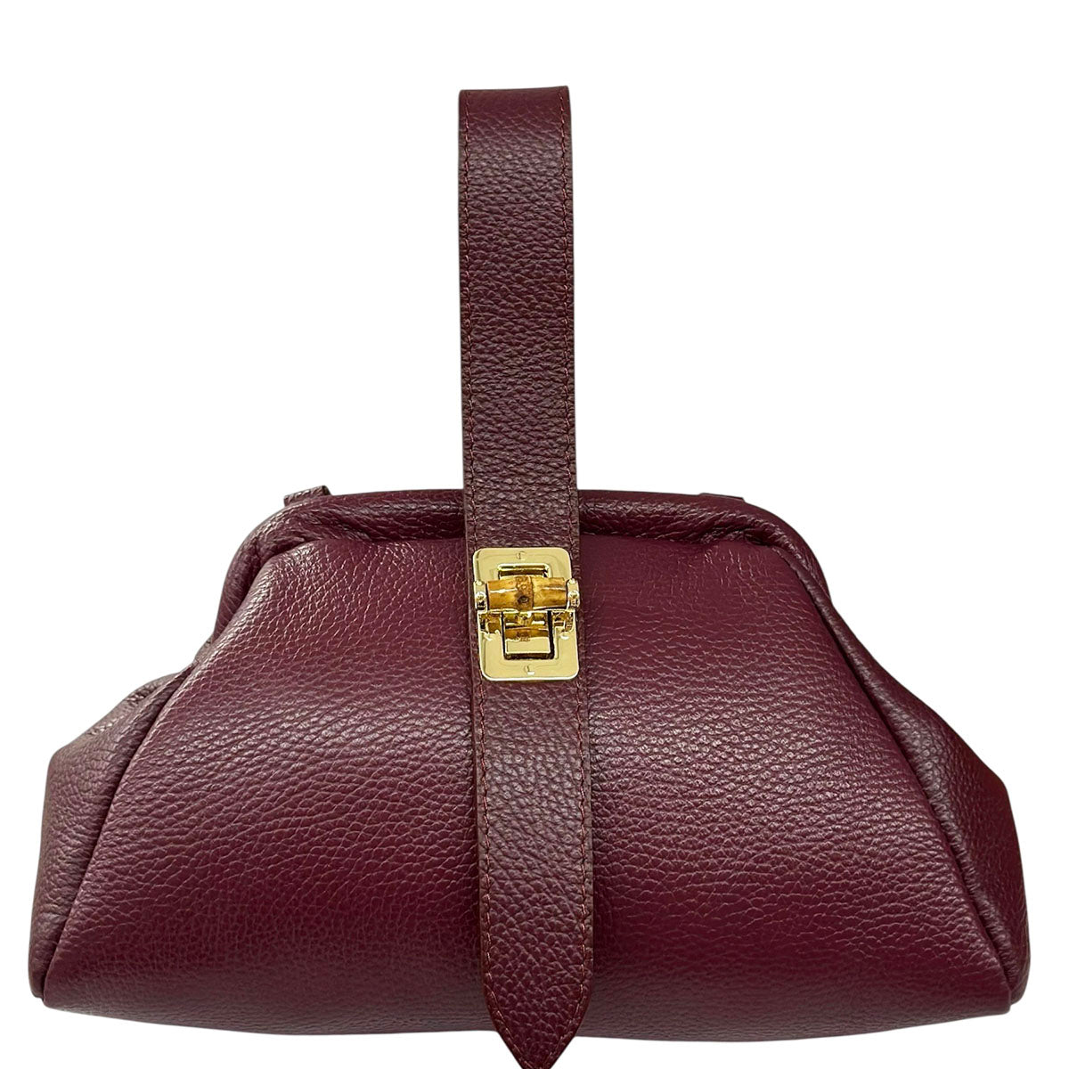 Lavinia Italian Leather Frame Shoulder Bag - Made In Italy