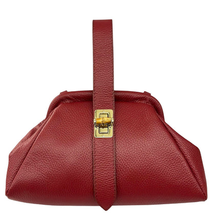 Lavinia Italian Leather Frame Shoulder Bag - Made In Italy